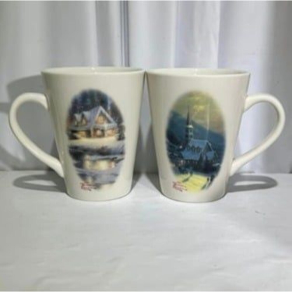 VTG, Thomas Kinkade, Painter of Light, Deer Creek Cottage, 1995, Cup, Mug